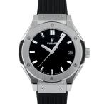ウブロ HUBLOT クラシックフュージョン チタニウム 581.NX.1470.RX ブラック文字盤 未使用 腕時計 レディース