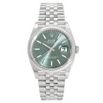 ロレックス ROLEX デイトジャスト 36 126200 ミントグリーン/バー文字盤 新品 腕時計 メンズ