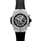ウブロ HUBLOT ビッグバン ウニコ チタニウム ダイヤモンド 411.NX.1170.RX.1104 グレー文字盤 中古 腕時計 メンズ