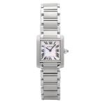 カルティエ Cartier タンク フランセーズ SM W51028Q3 ピンク文字盤 中古 腕時計 レディース