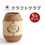 毛糸 ダルマ クラフトクラブ 1色5玉セット DARUMA 春夏 手編み糸 編み糸 8963 並太 和紙 紙 ナチュラル