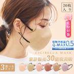 ショッピングマスク 不織布 マスク 不織布 立体マスク ３D マスク バイカラーマスク 不織布マスク 20枚 血色マスク カラーマスク 冷感マスク 小顔マスク 高評価 シシベラマスク cicibella