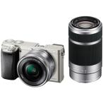 展示品 SONY α6000 ILCE-6000Y ダブルズームレンズキット シルバー ソニー