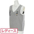 パーリーゲイツ PEARLY GATES ニコ柄 脇ラインニットベスト レディス