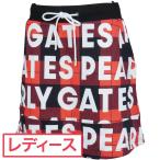 パーリーゲイツ PEARLY GATES 吊風裏起毛 ゼブラチェック柄プリントスカート レディス