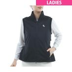 パーリーゲイツ PEARLY GATES ロゴ柄刺繍布帛ベスト レディス