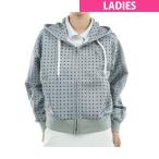 パーリーゲイツ PEARLY GATES ダブルフェイス ミニドット柄 長袖スウェットフーディー レディス