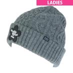 パーリーゲイツ PEARLY GATES フラワーワッペンアラン編みニットワッチ レディス