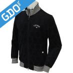 キャロウェイゴルフ Callaway Golf ダイヤ地柄フルジップベロアブルゾン 241-258538 アウター(ブルゾン、ウインド、ジャケット)