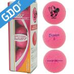 ダンロップ SRIXON SOFT FEEL LADY3 ディズニーキャラクターボール パッションピンク 1スリーブ レディス ボール