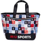 MUスポーツ M.U SPORTS タイル風総柄ボストンバッグ