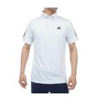 アディダス Adidas スリーストライプス ストレッチ半袖ボタンダウンポロシャツ