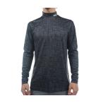 アダバット adabat 総柄 モックネック長袖シャツ ゴルフウェア メンズ 秋冬 ゴルフウェア メンズ 秋冬 ゴルフウェア メンズ 秋冬