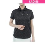 セント・アンドリュース St ANDREWS エアロクールピケ SAモノグラム柄半袖ポロシャツ レディス