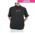 ピン PING ダブルメッシュ ハイネック半袖シャツ レディス