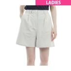 ブリーフィング BRIEFING ハイ ウエスト プリーツ ショートパンツ レディス