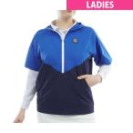 ショッピングレディス アンパスィ and per se ストレッチ エアジャスター切替デザイン半袖プルオーバーフーディー レディス