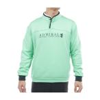 ショッピング裏起毛 アドミラル Admiral カルイシ 裏起毛 ハーフドットボタン スウェット