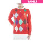  Munsingwear одежда Munsingwear diamond рисунок вырез лодочкой свитер дамский 
