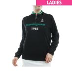 ショッピングレディス マンシングウェア Munsingwear ストレッチ 裏付き防風ハーフジップセーター レディス