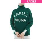 ショッピングレディス デルソルゴルフ DELSOL GOLF ロゴジャカードタートルセーター レディス