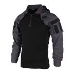 TMC TRN SP2 コンバット シャツ フード付き ブラックｘグレー