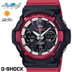 CASIO G-SHOCK 電波ソーラー GAW-100RB-1A Gショック アナログ デジタル 腕時計 メンズ ブラック レッド 電波 ソーラー  カシオ