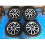 激安!タイヤホイールセット!Fang アルミ 14-4.5J 4H/PCD100 ET45 +155/65R14 国産タイヤ 中古4本 ワゴンR等!HM001184