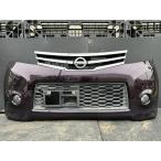 日産 ルークス ハイウェイスター (ML21S) 純正 フロントバンパー ZED ミステリアスバイオレットパール 62022-4A01H Fバンパー p061377