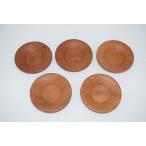 煎茶道具 茶托 欅木地 ５客 (8) 34-7301