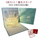 2 шт. комплект! светится pop up карта . день рождения музыка имеется все 9 вид конверт имеется 3D цельный кекс скол выставлять день рождения карта день рождения карта с подсветкой 