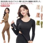 ヒートテック 2点セット パジャマ 保温 インナー レディース あったかインナー 肌着 ルームウエア 長袖 トップス ロングパンツ 上下セット 薄手