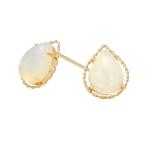 K18イエローゴールドオパールピアス