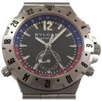 ブルガリ BVLGARI ディアゴノ プロフェッショナル GMT GMT40SSD ブラック文字盤 中古 腕時計 メンズ