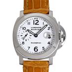 パネライ PANERAI ルミノール マリーナ PAM00049 ホワイト文字盤 中古 腕時計 メンズ