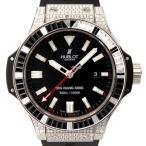 ウブロ HUBLOT ビッグバン キング サファイア ダイヤ 322.LX.1023.RX.0900 ブラック文字盤 アウトレット 腕時計 メンズ