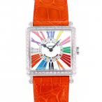 フランク・ミュラー FRANCK MULLER マスタースクエア カラードリーム 6002MBQZCOLDRMRD1RAC シルバー文字盤 新品 腕時計 レディース