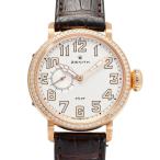 ゼニス ZENITH パイロット レディ 22.1930.681/31.C725 シルバー文字盤 中古 腕時計 レディース