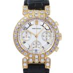 ハリー・ウィンストン HARRY WINSTON プルミエール クロノグラフ PREACH37YY003 シルバー文字盤 中古 腕時計 男女兼用
