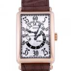 フランク・ミュラー FRANCK MULLER ロングアイランド ダブルレトログラードアワー 1250DHR BR シルバー文字盤 中古 腕時計 メンズ