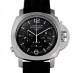 パネライ PANERAI ルミノール1950 8デイズ クロノ モノプルサンテ GMT PAM00275 ブラック文字盤 中古 腕時計 メンズ