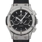 ウブロ HUBLOT クラシックフュージョン クロノグラフ チタニウム パヴェ 541.NX.1171.LR.1704 ブラック文字盤 新品 腕時計 メンズ
