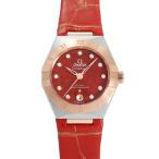 オメガ OMEGA コンステレーション コーアクシャル マスター クロノメーター 29MM 131.23.29.20.99.002 レッド文字盤 未使用 腕時計 レディース