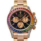 ロレックス ROLEX デイトナ コスモグラフ 116595RBOW ブラック/ピンク文字盤 中古 腕時計 メンズ