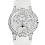 ハリー・ウィンストン HARRY WINSTON オーシャン トリレトロ クロノグラフ OCEACT44WW002 ホワイト文字盤 中古 腕時計 メンズ