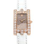 ハリー・ウィンストン HARRY WINSTON アヴェニュー レディーアヴェニュー ドロップス AVEQHM21RR119 ブラウン文字盤 中古 腕時計 レディース