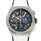 ゼニス ZENITH デファイ エル プリメロ 21 日本ブティック限定 32.9004.9004/78.R588 シルバー文字盤 中古 腕時計 メンズ