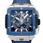 ウブロ HUBLOT スクエア・バンウニコ チタニウム ブルーセラミック 821.NL.5170.RX ネイビー文字盤 新品 腕時計 メンズ