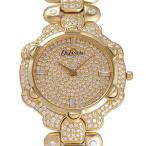 デラノ DELANEAU ゴールド文字盤 中古 腕時計 レディース