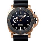 パネライ PANERAI サブマーシブル クアランタクアトロ ゴールドテック OroCarbo PAM02070 ブラック文字盤 新品 腕時計 メンズ